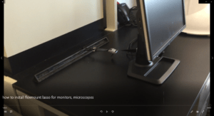 How to install Flex Mount lasso for monitors and microscopes