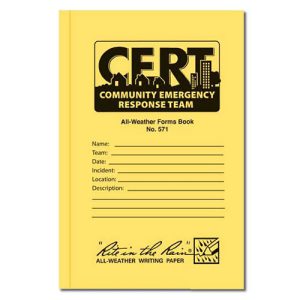 CERT All Weather Forms Book