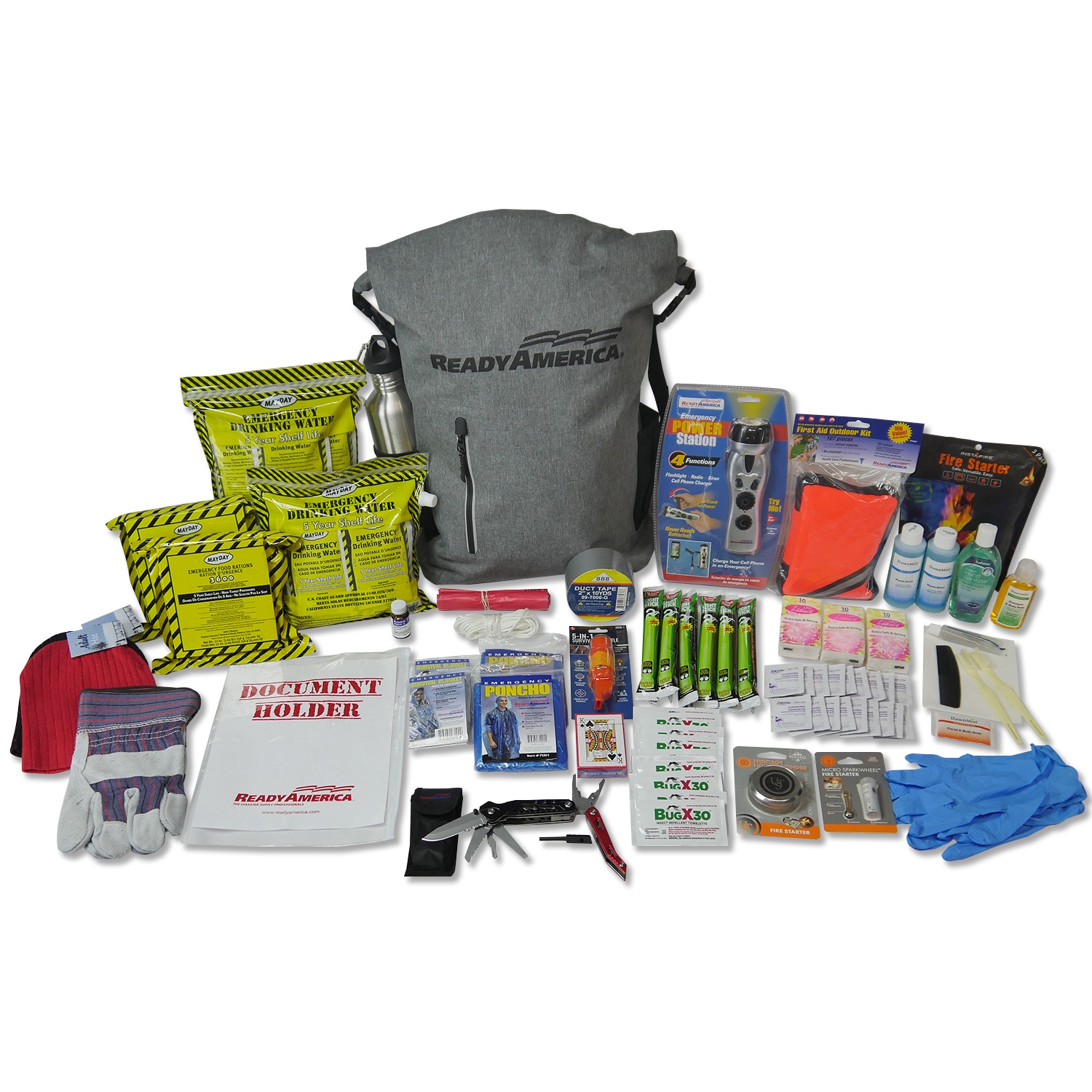 Deluxe – Mayday Kit de mochila de supervivencia de emergencia