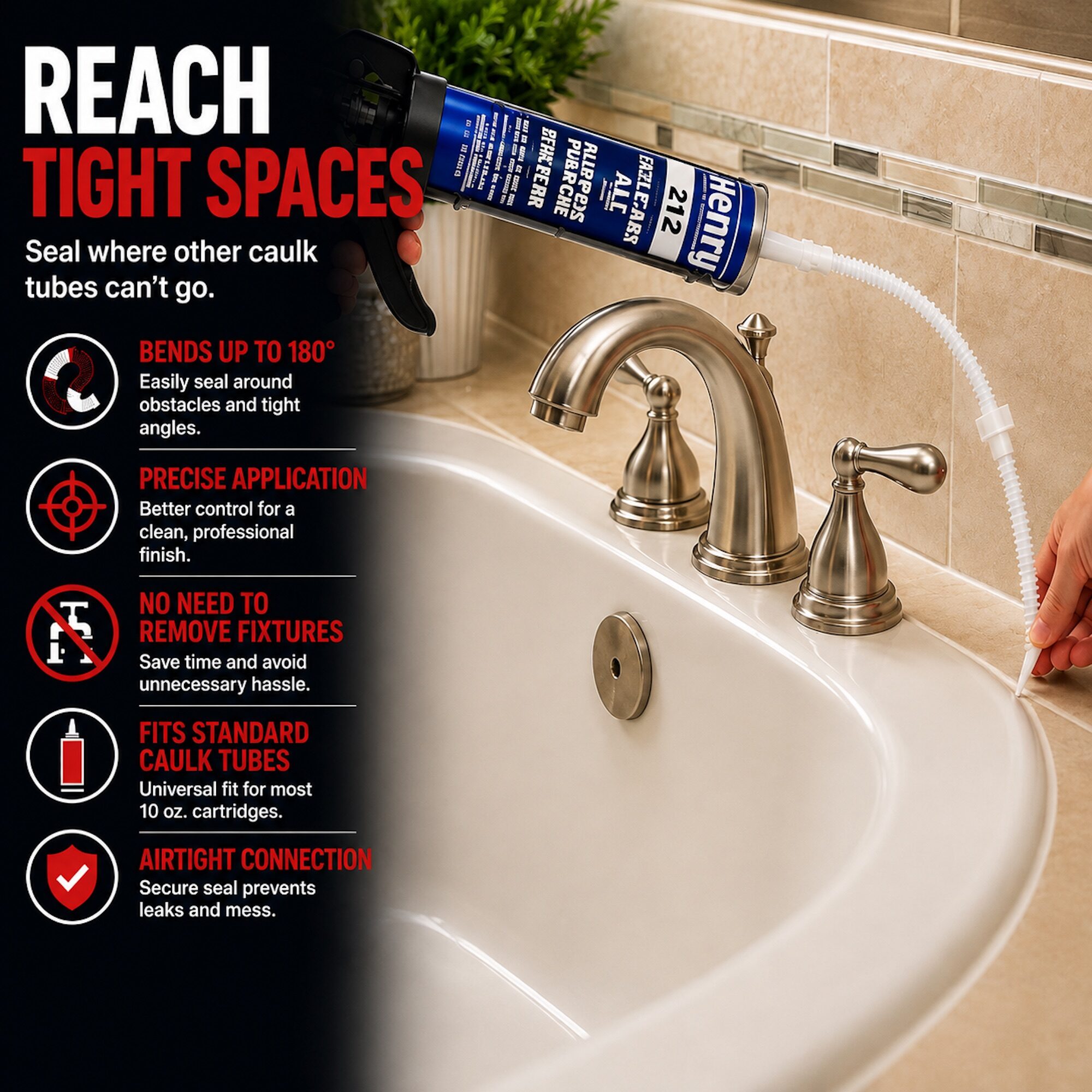 FLEXTENSION -Caulking Tube Tip-3 PK