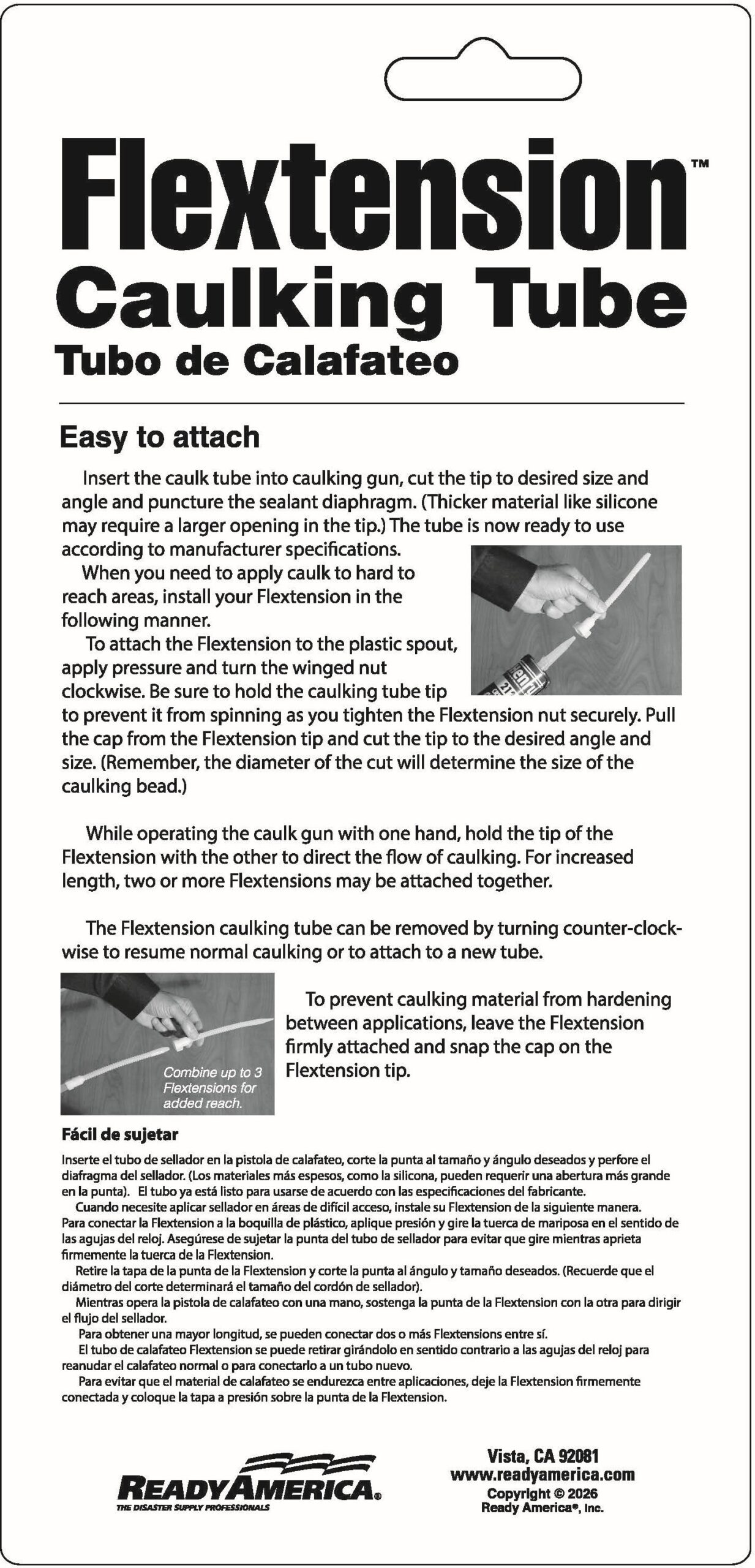 FLEXTENSION -Caulking Tube Tip-3 PK