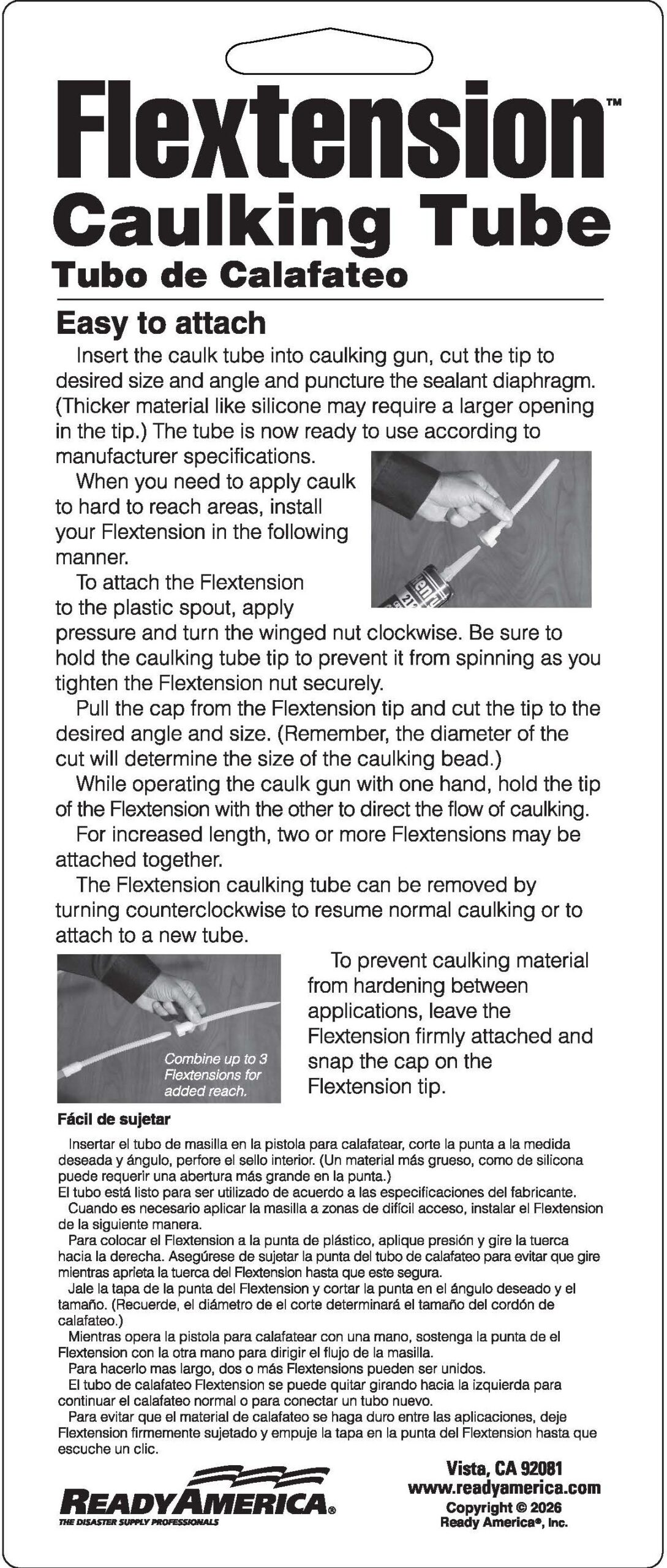 FLEXTENSION -Caulking Tube Tip-10 PK
