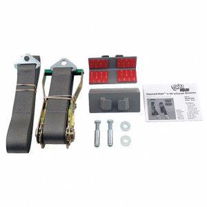 90″ Ratchet Strap w-Corner Brackets,Gray