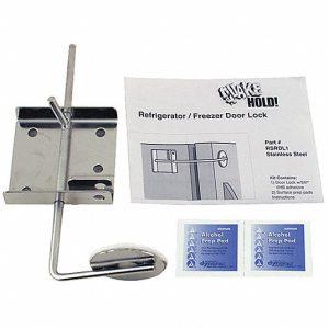 Refrigerator / Freezer Door Lock,Silver