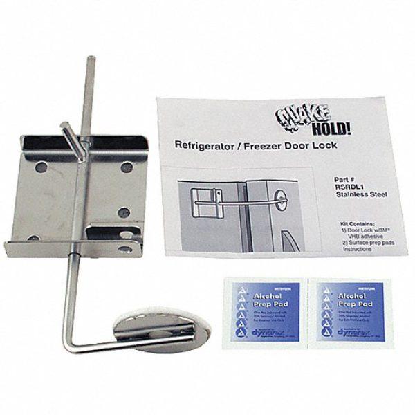 Refrigerator / Freezer Door Lock,Silver