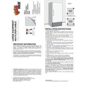 Equipment Cable Bracket Floor Fastener