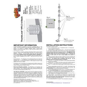 HPLC 6-Stack Fastener Kit,Gray