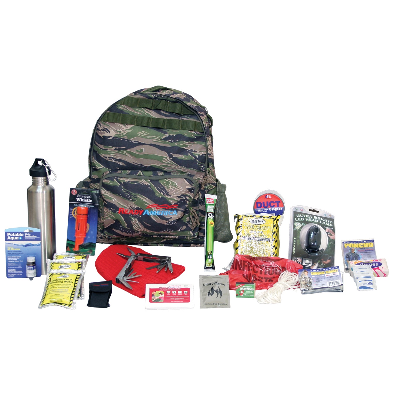 1-Person Deluxe Outdoor Survival Kit - QuakeHOLD! Industrial