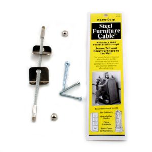 QuakeHOLD! Steel Furniture Cable – 4 in