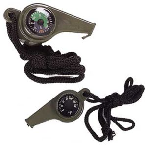 3-IN-1 Whistle/Compass/Thermometer
