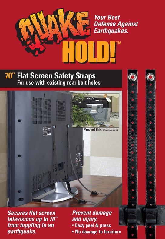 70″ Flat Screen Strap - QuakeHOLD! Industrial