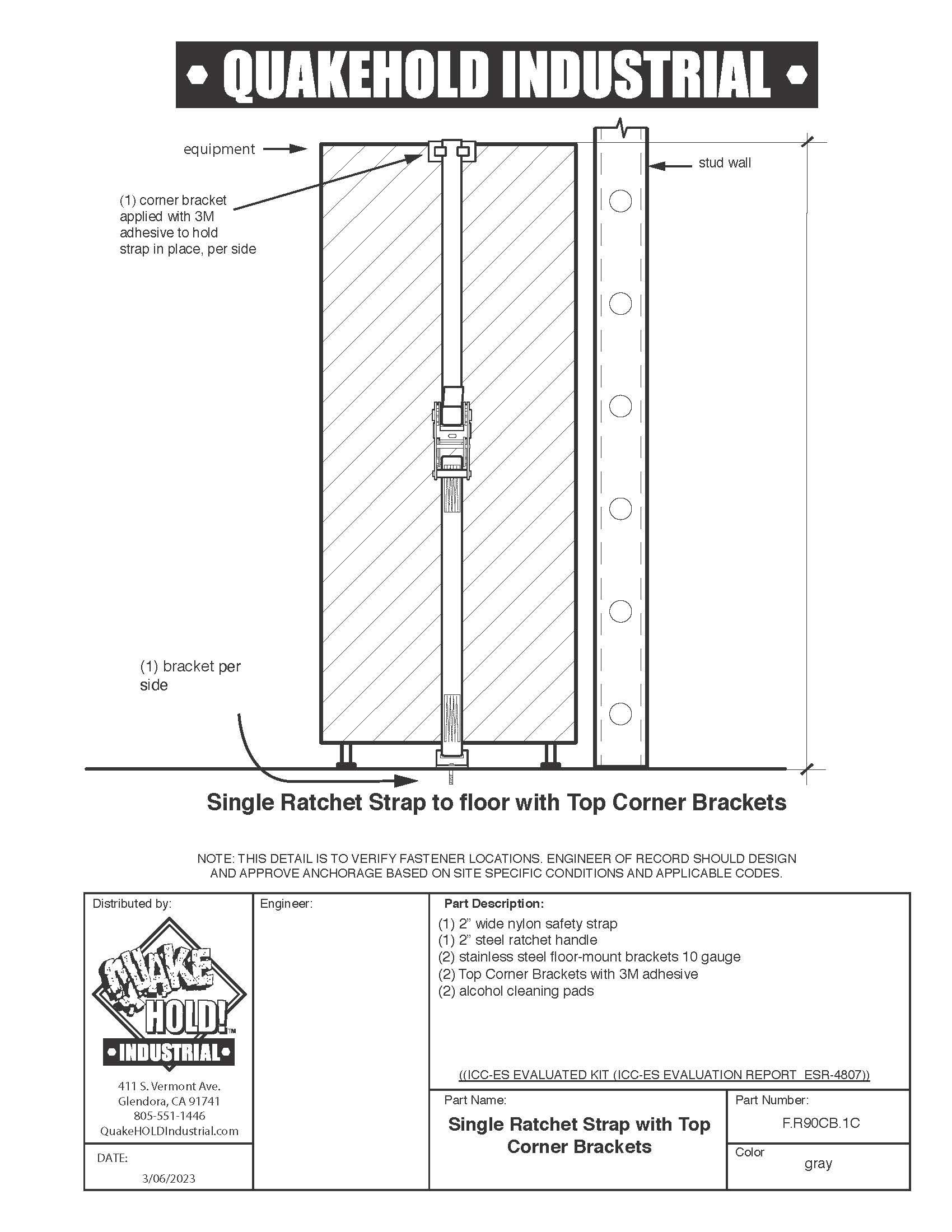 Ratchet Kit – ICC-ES Evaluated