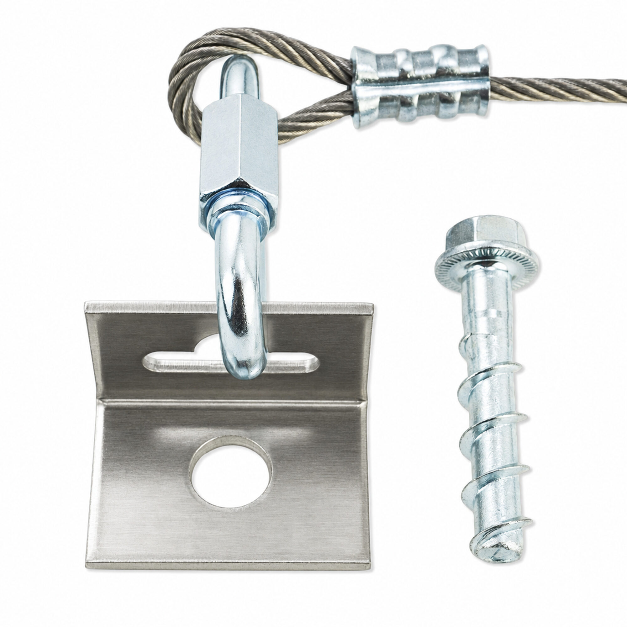 Equipment Cable Bracket Floor Fastener - QuakeHOLD! Industrial