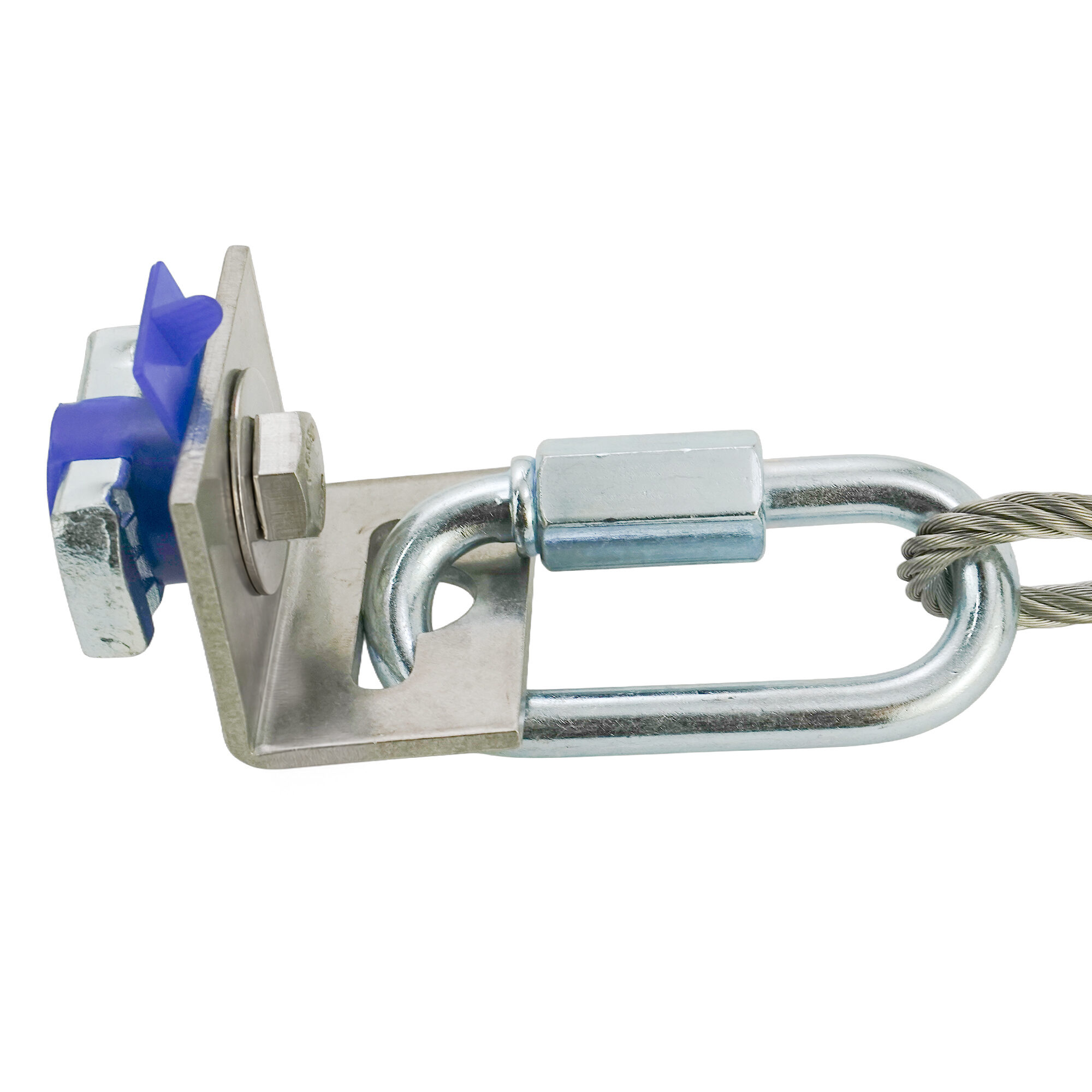 Equipment Cable Bracket to Wall Fastener w/quick disconnect