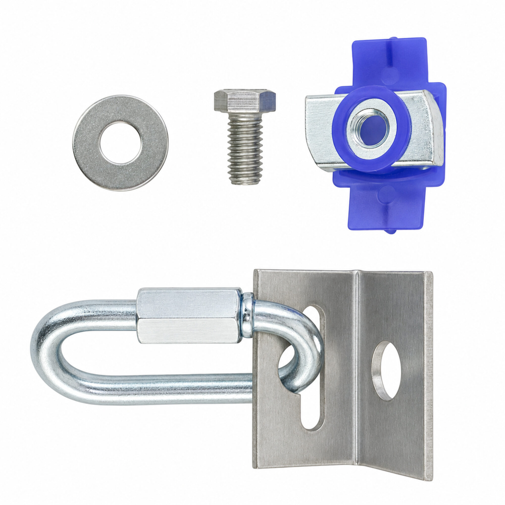 Equipment Cable Bracket to Wall Fastener w/quick disconnect